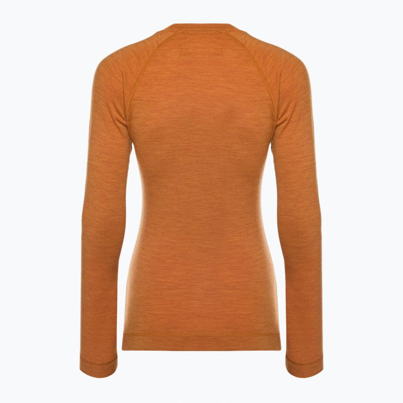 Moteriški termoaktyvūs marškinėliai Smartwool Merino 250 Baselayer Crew Boxed marmalade heather 4