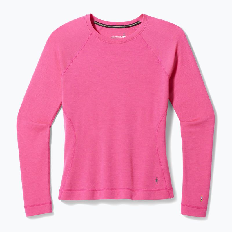 Moteriški termoaktyvūs marškinėliai Smartwool Merino 250 Baselayer Crew Boxed power pink 6