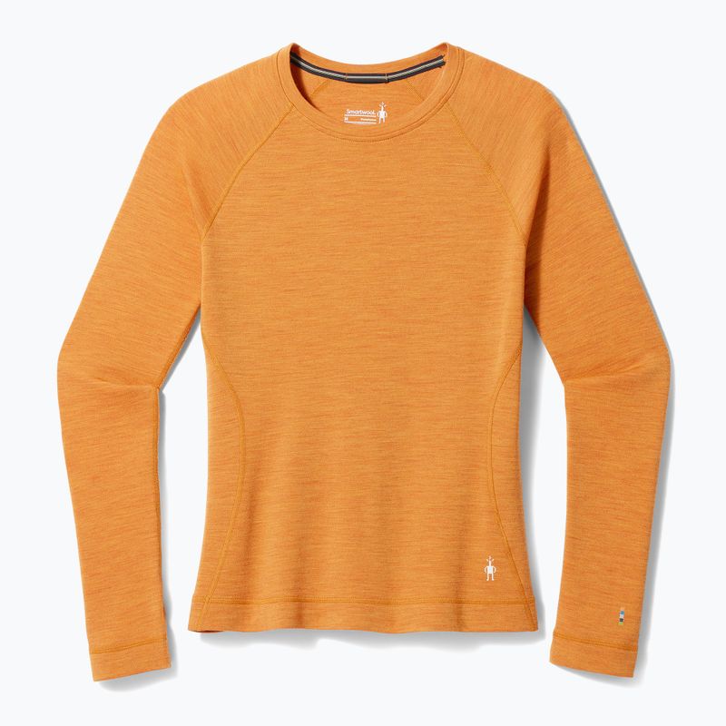Moteriški termoaktyvūs marškinėliai Smartwool Merino 250 Baselayer Crew Boxed marmalade heather 6