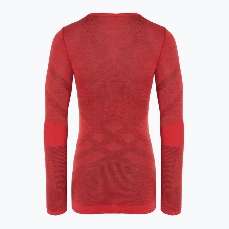 Moteriški termoaktyvūs marškinėliai Smartwool Intraknit Thermal Merino Baselayer Crew scarlet/black 2