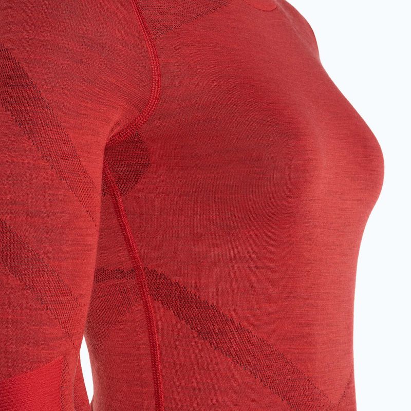 Moteriški termoaktyvūs marškinėliai Smartwool Intraknit Thermal Merino Baselayer Crew scarlet/black 3
