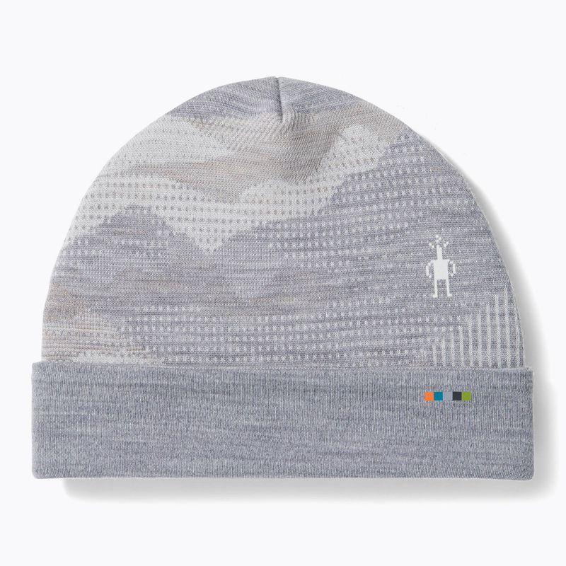 Kepurė Smartwool Merino Reversible Cuffed light gray mountain scape 6