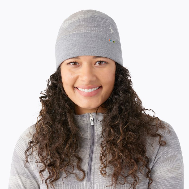 Kepurė Smartwool Merino Reversible Cuffed light gray mountain scape 8