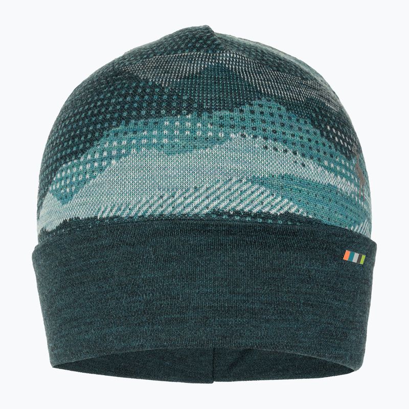 Kepurė Smartwool Merino Reversible Cuffed twilight blue mtn scape 2