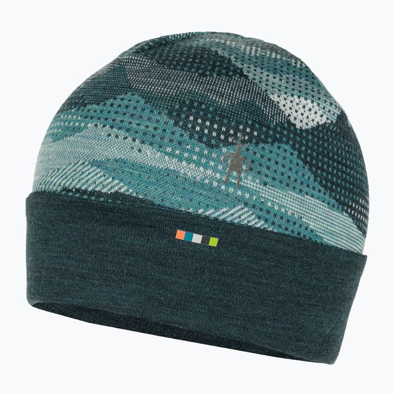 Kepurė Smartwool Merino Reversible Cuffed twilight blue mtn scape 3