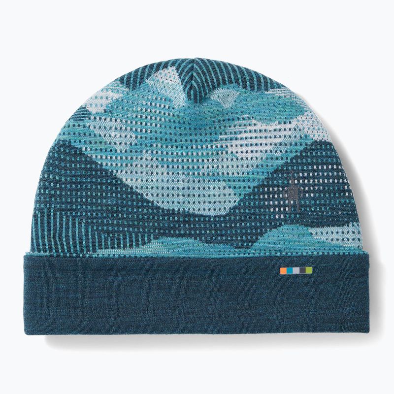 Kepurė Smartwool Merino Reversible Cuffed twilight blue mtn scape 6