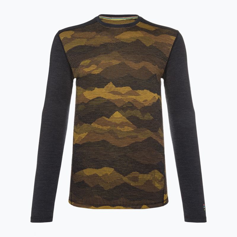 Vyriški termoaktyvūs marškinėliai Smartwool Merino 250 Baselayer Crew Boxed charcoal mtn scape 3