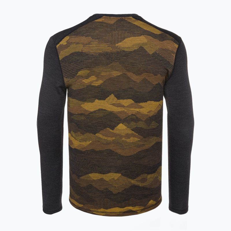 Vyriški termoaktyvūs marškinėliai Smartwool Merino 250 Baselayer Crew Boxed charcoal mtn scape 4