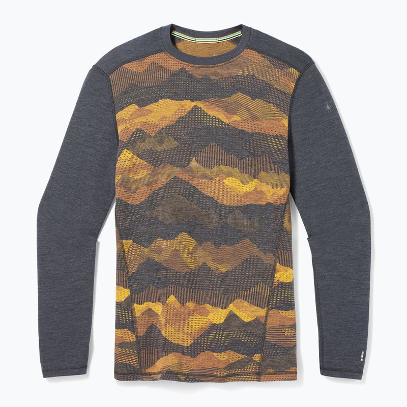 Vyriški termoaktyvūs marškinėliai Smartwool Merino 250 Baselayer Crew Boxed charcoal mtn scape 6