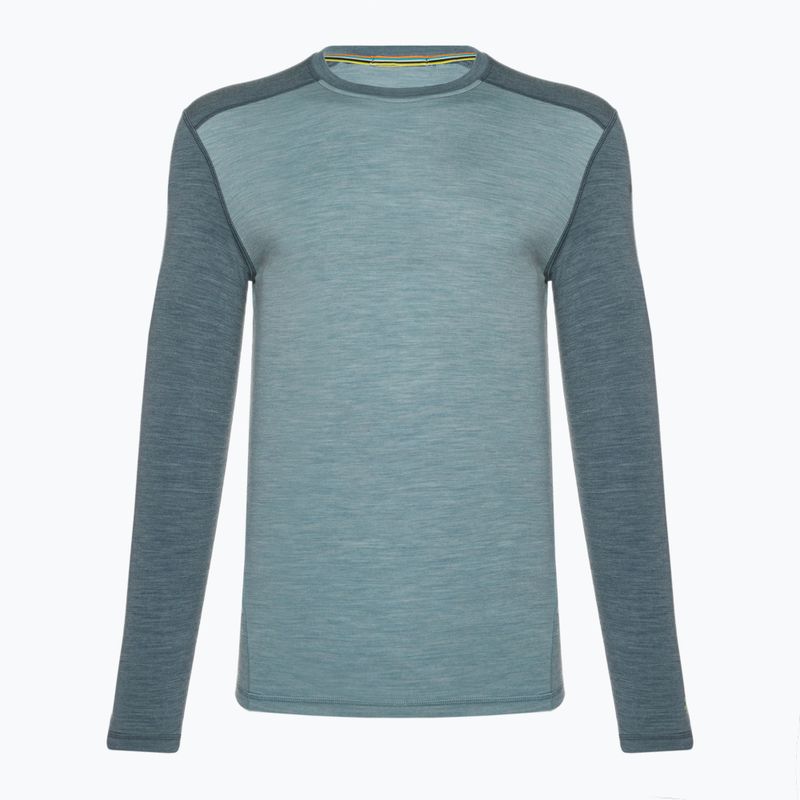 Vyriški termoaktyvūs marškinėliai Smartwool Merino 250 Baselayer Crew Boxed pewter blue-lead 3
