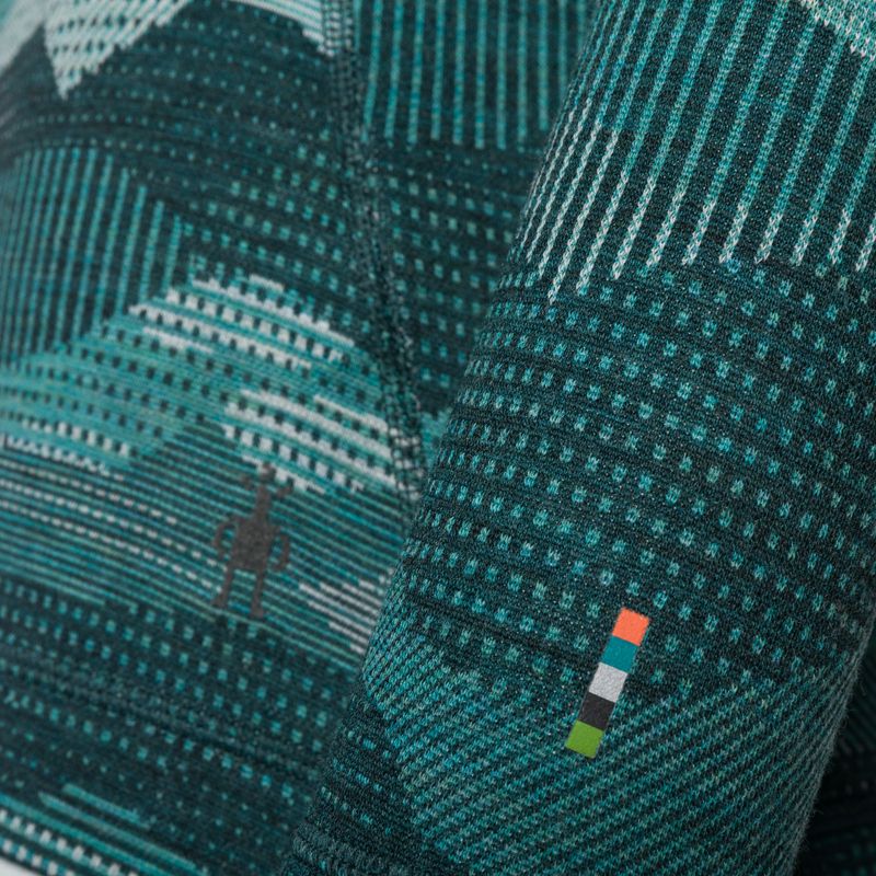 Termoaktyvus moteriškas džemperis Smartwool Merino 250 Baselayer Crew Boxed twilight blue mtn scape 5
