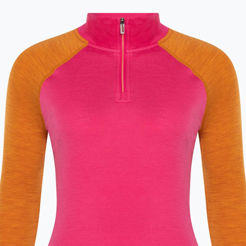 Moteriški termoaktyvūs marškinėliai ilgomis rankovėmis Smartwool Classic Thermal Merino Baselayer 1/4 Zip Boxed power pink 5