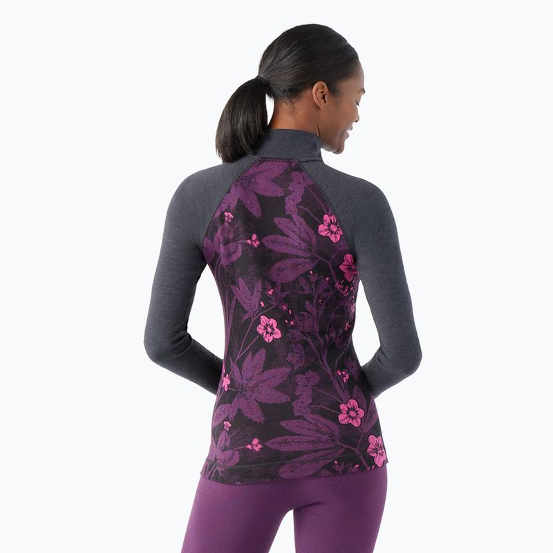 Moteriški termoaktyvūs marškinėliai Smartwool Classic Thermal Merino Baselayer 1/4 Zip Boxed purple iris 2