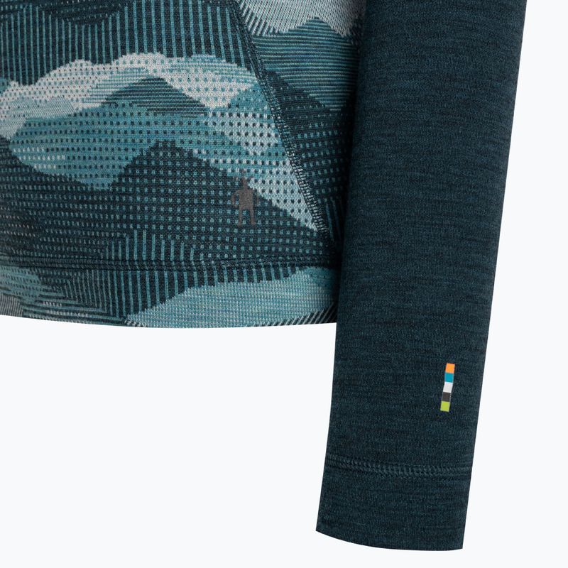 Moteriški termoaktyvūs marškinėliai Smartwool Classic Thermal Merino Baselayer 1/4 Zip Boxed twilight 6