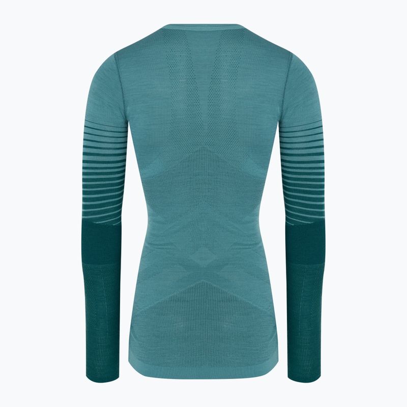 Moteriški termoaktyvūs marškinėliai Smartwool Intraknit Thermal Merino Baselayer Pattern Crew cascade 4