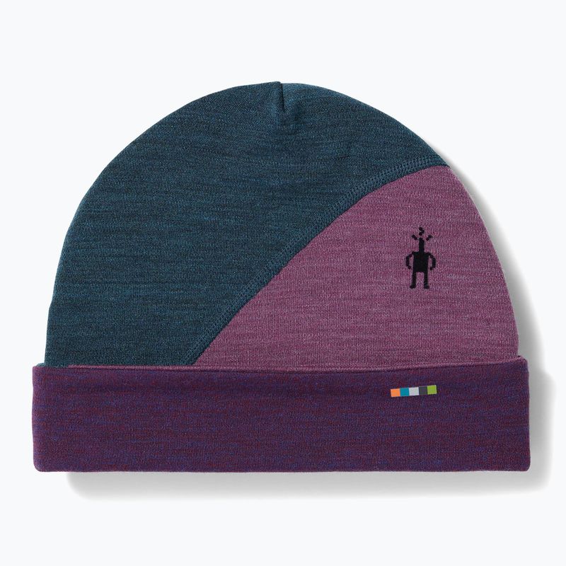 Žieminė kepurė Smartwool Thermal Merino Colorblock twilight blue heather
