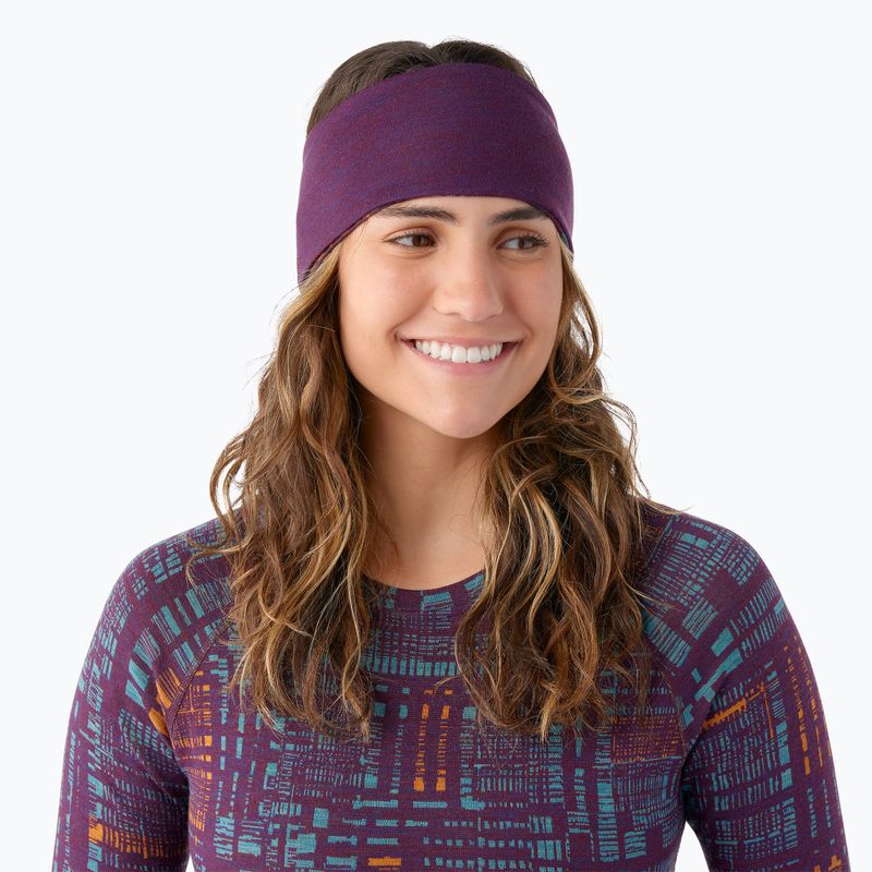 Galvos juosta Smartwool Thermal Merino Reversible purple iris digi plaid 3