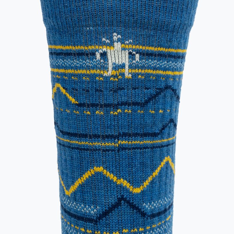 Žygio kojinės Smartwool Hike Light Cushion Mountain Pattern Crew laguna blue 3