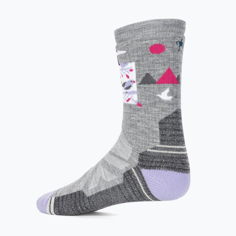 Moteriškos trekingo kojinės Smartwool Hike Full Cushion Alpine Perch Crew šviesiai pilkos 2