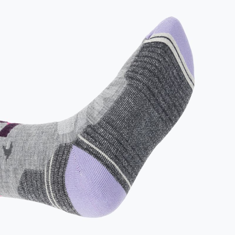 Moteriškos trekingo kojinės Smartwool Hike Full Cushion Alpine Perch Crew šviesiai pilkos 5