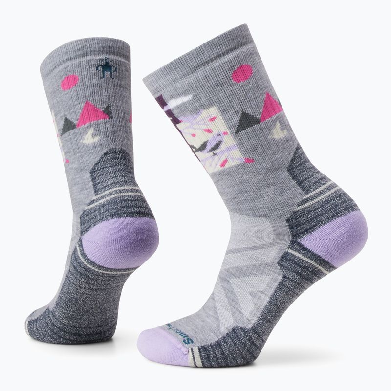 Moteriškos trekingo kojinės Smartwool Hike Full Cushion Alpine Perch Crew šviesiai pilkos 9