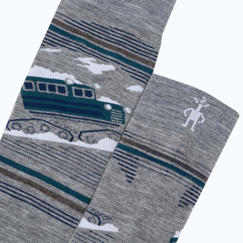 Snieglenčių kojinės Smartwool Snowboard Targeted Cushion Piste Machine OTC šviesiai pilkos 3