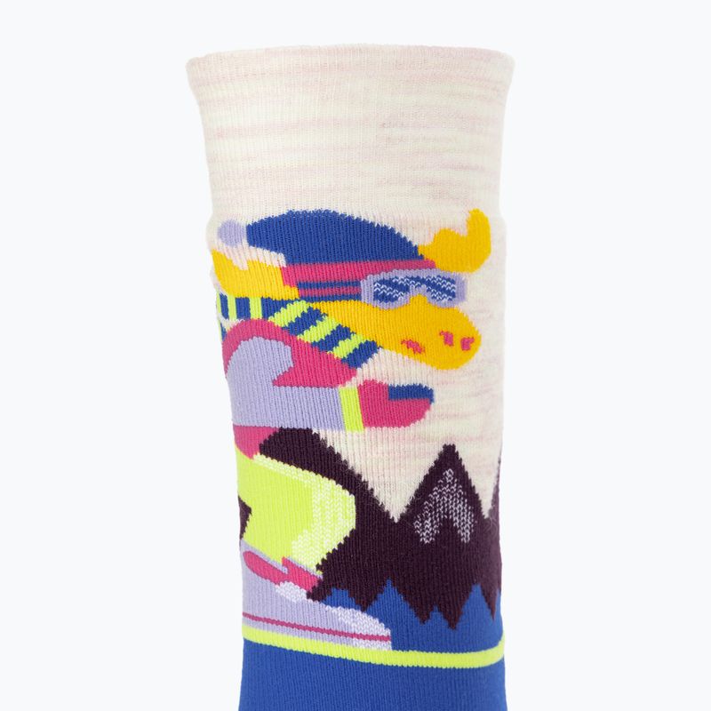 Vaikiškos kojinės Smartwool Wintersport Full Cushion Mountain Moose Pattern OTC moonbeam 3