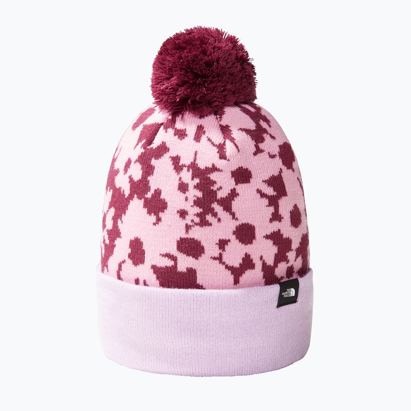 Vaikiška žieminė kepurė The North Face Ski Tuke boysenberry gradientinis gėlių raštas