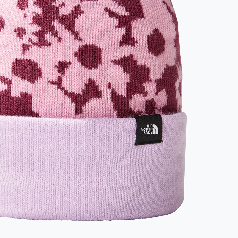 Vaikiška žieminė kepurė The North Face Ski Tuke boysenberry gradientinis gėlių raštas 2