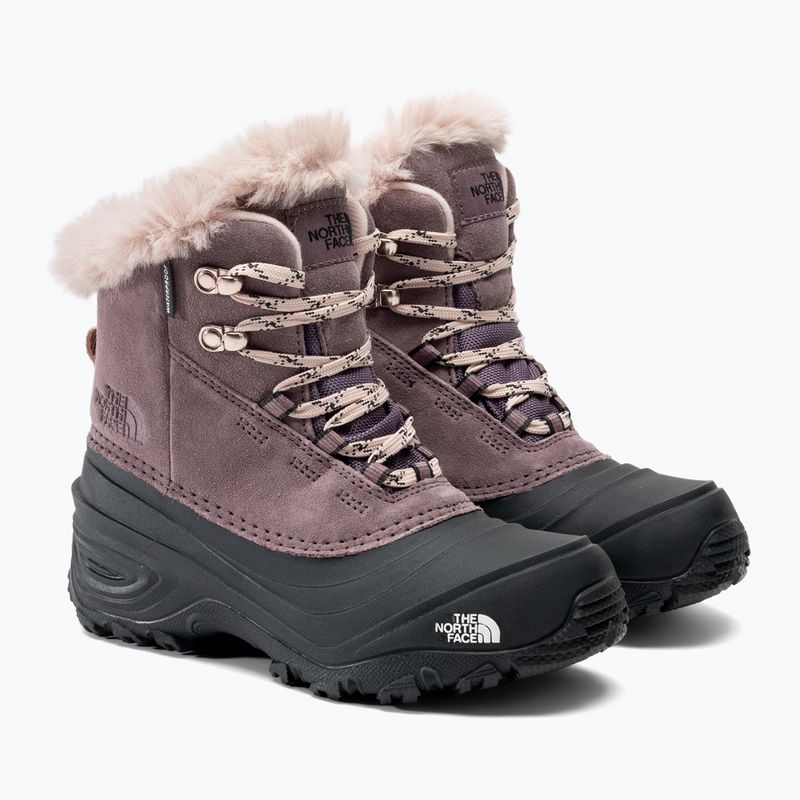 The North Face Shellista V Lace Wp vaikiški sniego batai fawn grey/asphalt grey 4