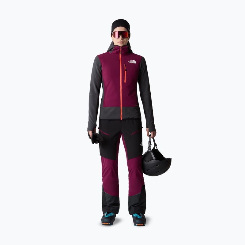 Moteriška pūkinė striukė The North Face Dawn Turn Hybrid Ventrix Midlayer asphalt grey/boysenberry 2