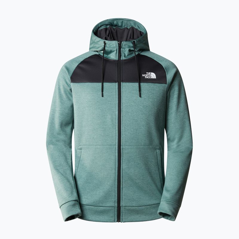 Vyriški sportiniai džemperiai The North Face Reaxion Fleece F/Z Hoodie dark sage heather/asphalt grey 4