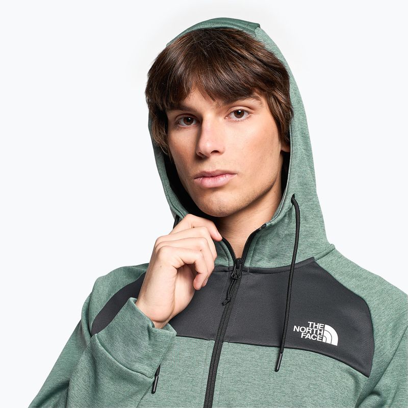 Vyriški sportiniai džemperiai The North Face Reaxion Fleece F/Z Hoodie dark sage heather/asphalt grey 3