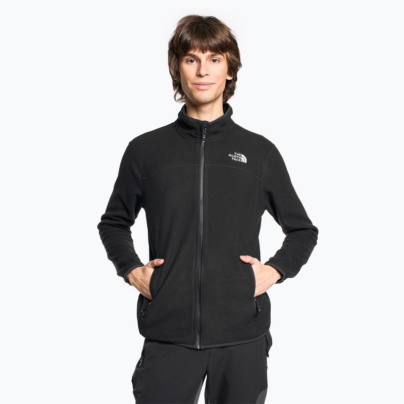 Vyriškas vilnonis džemperis The North Face 100 Glacier Full Zip black