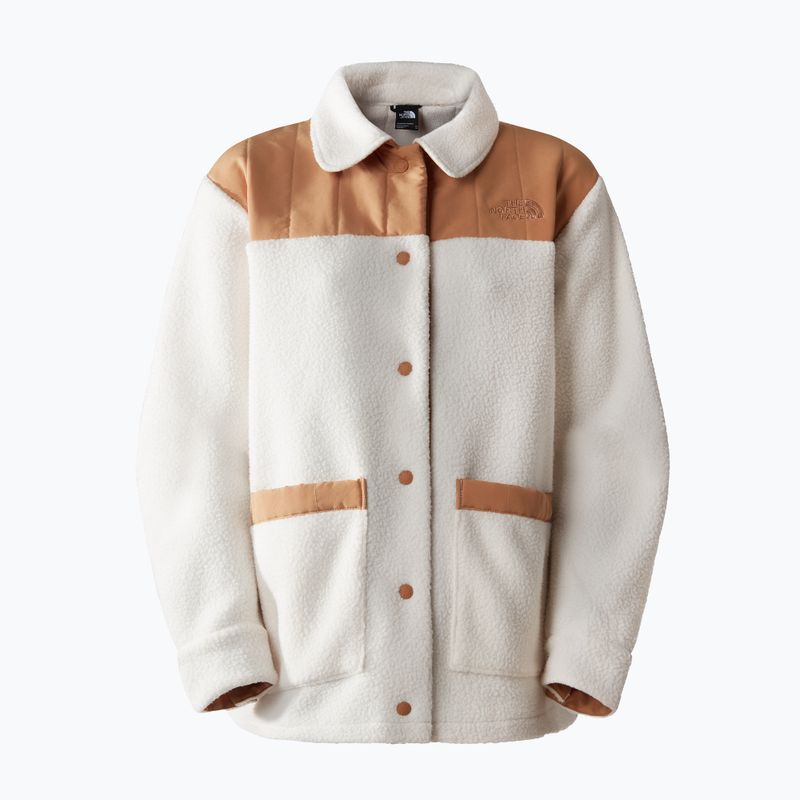 Moteriškas džemperis The North Face Cragmont Fleece Shacket gardenia white/almond butter 4