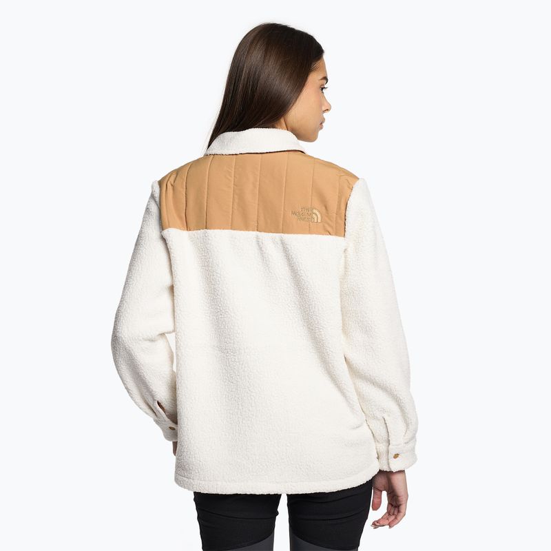 Moteriškas džemperis The North Face Cragmont Fleece Shacket gardenia white/almond butter 2
