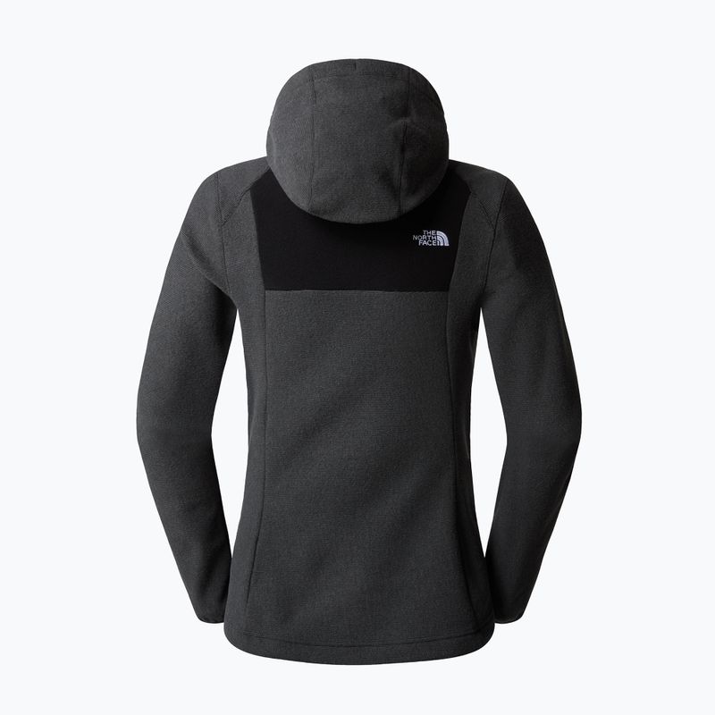 Moteriška The North Face Homesafe Full Zip Fleece Hoodie black/asphalt grey stripe/black 6