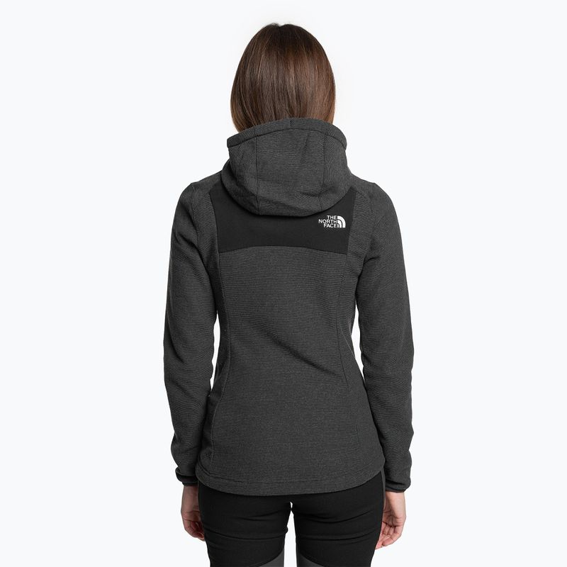 Moteriška The North Face Homesafe Full Zip Fleece Hoodie black/asphalt grey stripe/black 2