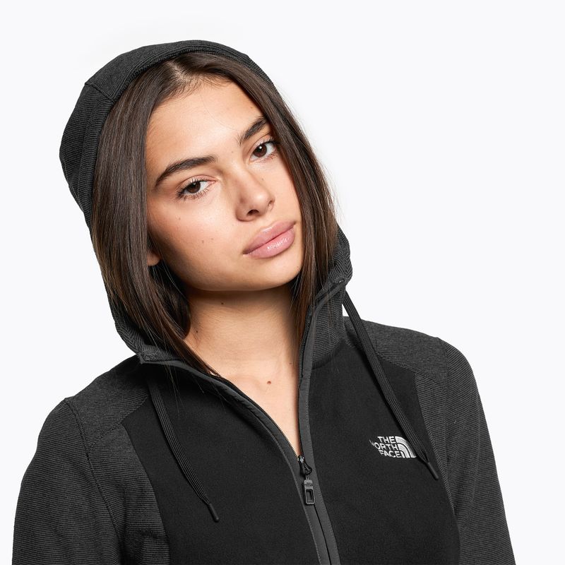 Moteriška The North Face Homesafe Full Zip Fleece Hoodie black/asphalt grey stripe/black 4