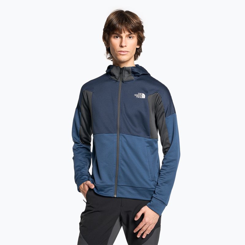 Vyriškas džemperis The North Face Ma Full Zip Fleece shady blue/summit navy/asphalt grey