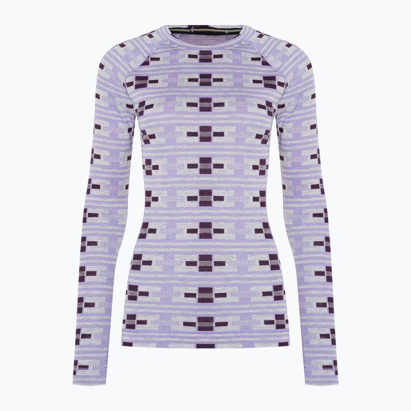 Moteriški termoaktyvūs marškinėliai Smartwool Merino 250 Baselayer Crew Boxed violet flirt with me 3