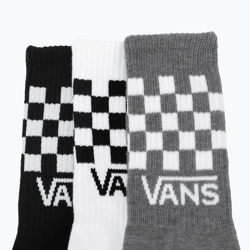 Vyriškos kojinės Vans Classic Check Crew 3 poros black/white 6