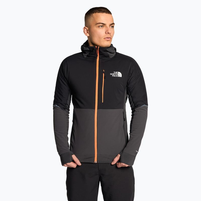 Vyriška slidinėjimo striukė The North Face Dawn Turn Hybrid Ventrix Hoodie asphalt grey/black/shocking orange