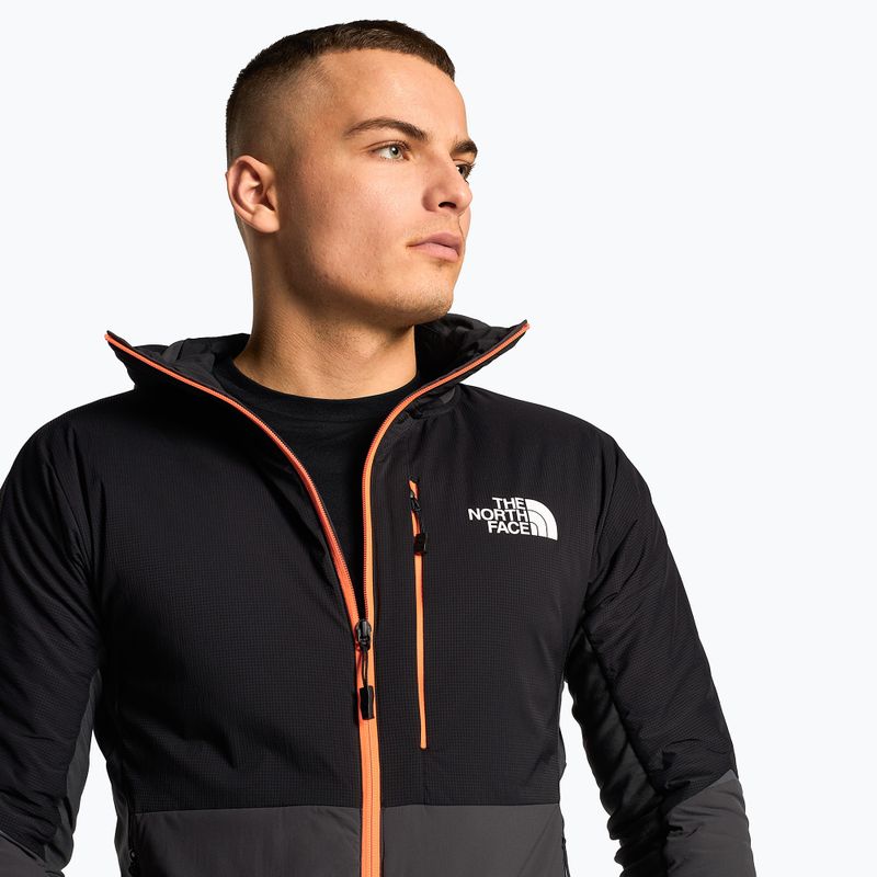 Vyriška slidinėjimo striukė The North Face Dawn Turn Hybrid Ventrix Hoodie asphalt grey/black/shocking orange 3