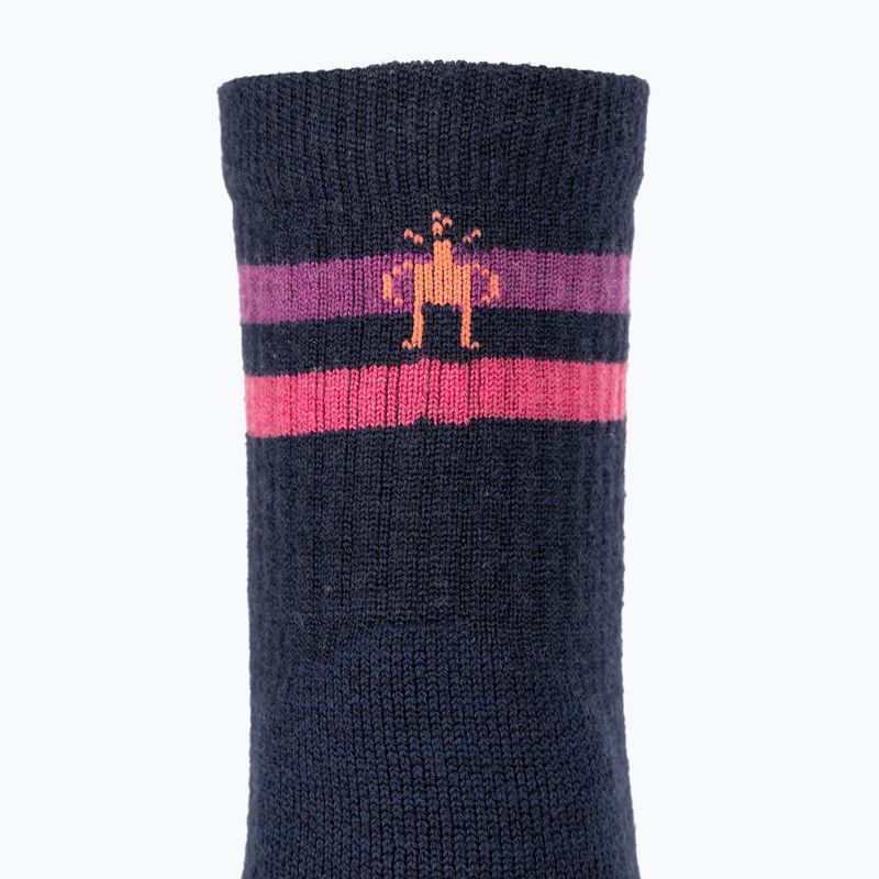 Moteriškos žygio kojinės Smartwool Hike Light Cushion Tube Stripe Crew deep navy/power pink 3