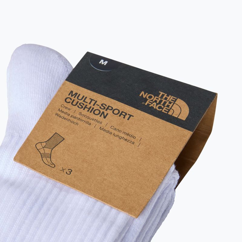 Žygio kojinės The North Face Multi Sport Cush Crew Sock 3 poros white 3