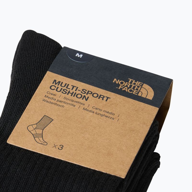 Žygio kojinės The North Face Multi Sport Cush Crew Sock 3 poros black 3