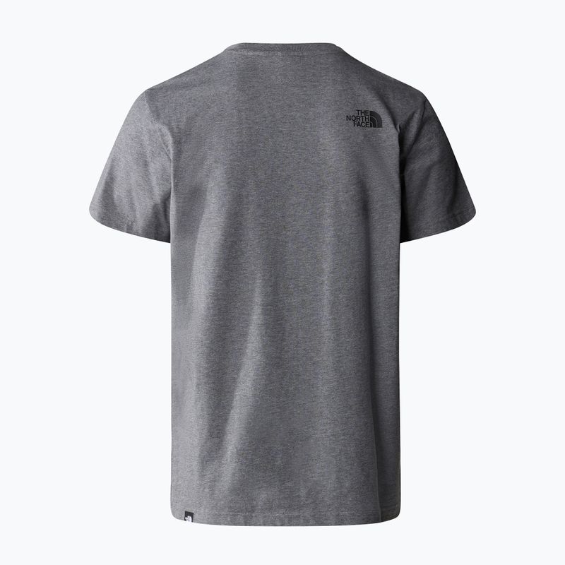 Vyriški marškinėliai The North Face Simple Dome Tee medium grey heather 6