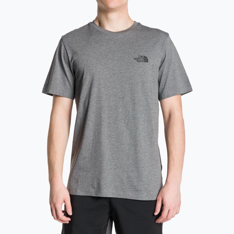 Vyriški marškinėliai The North Face Simple Dome Tee medium grey heather