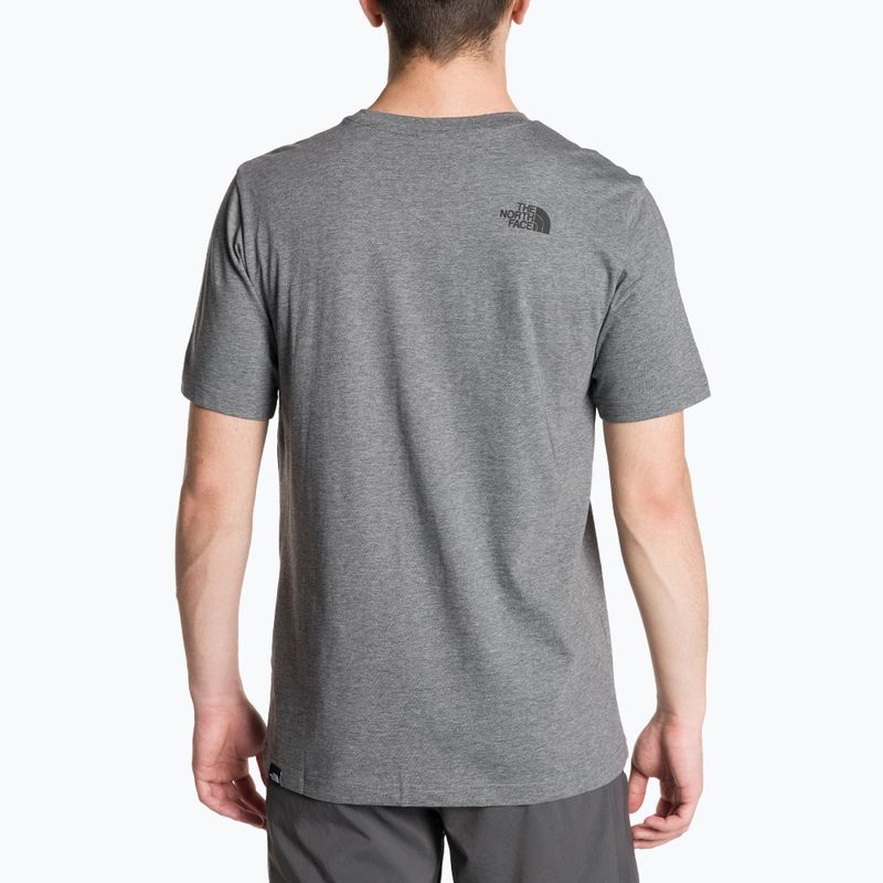 Vyriški marškinėliai The North Face Simple Dome Tee medium grey heather 2